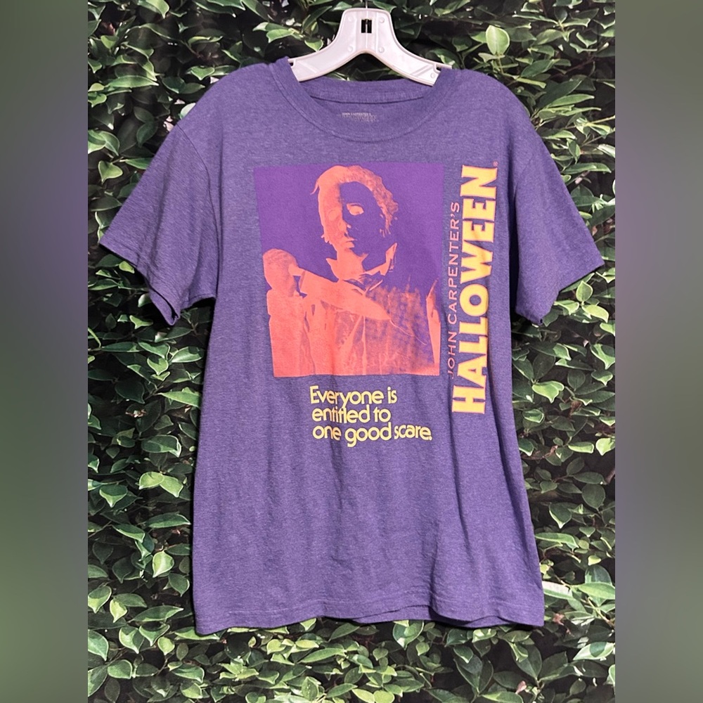 John Carpenter's Halloween T Shirt Everyone Is Entitled To One Good Scare Size S